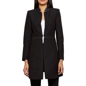 BCBG MAXAZRIA Black Long Line Jacket Blazer size m